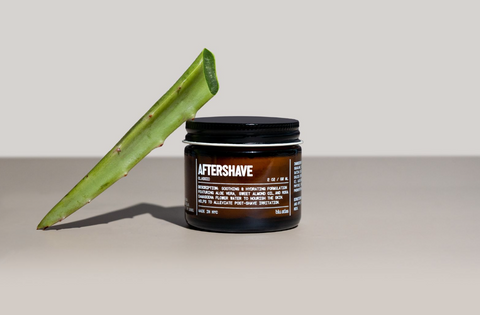 Aftershave with aloe
