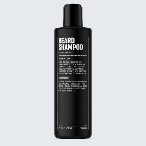 black bottle beard shampoo blu atals