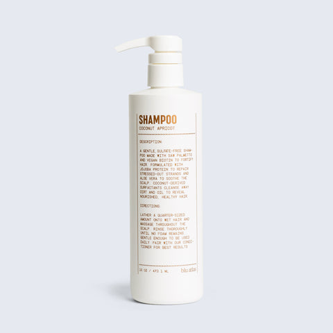 16oz shampoo bottle in coconut apricot scent