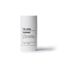 A 1 oz (28 g) white cylindrical stick of Blu Atlas Travel Size 48-Hour Aluminum-Free Deodorant for men, featuring natural bamboo extract and sage leaf.