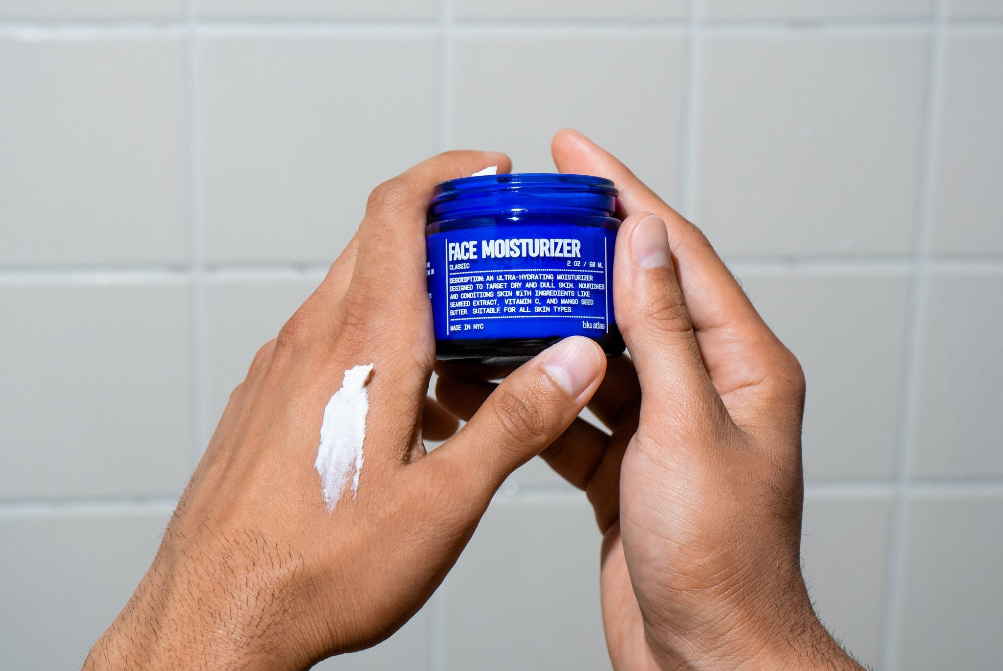 Hydrating Face Moisturizer for Men | 9 Ingredients | Blu Atlas