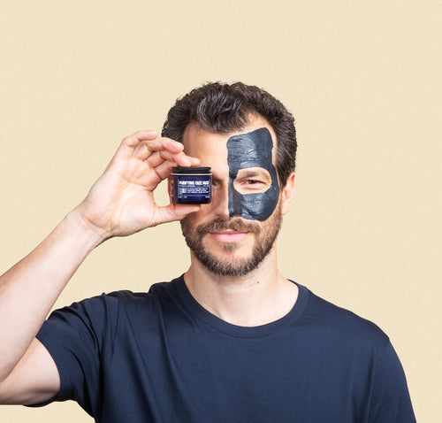 Blu Atlas Purifying Face Mask in Use